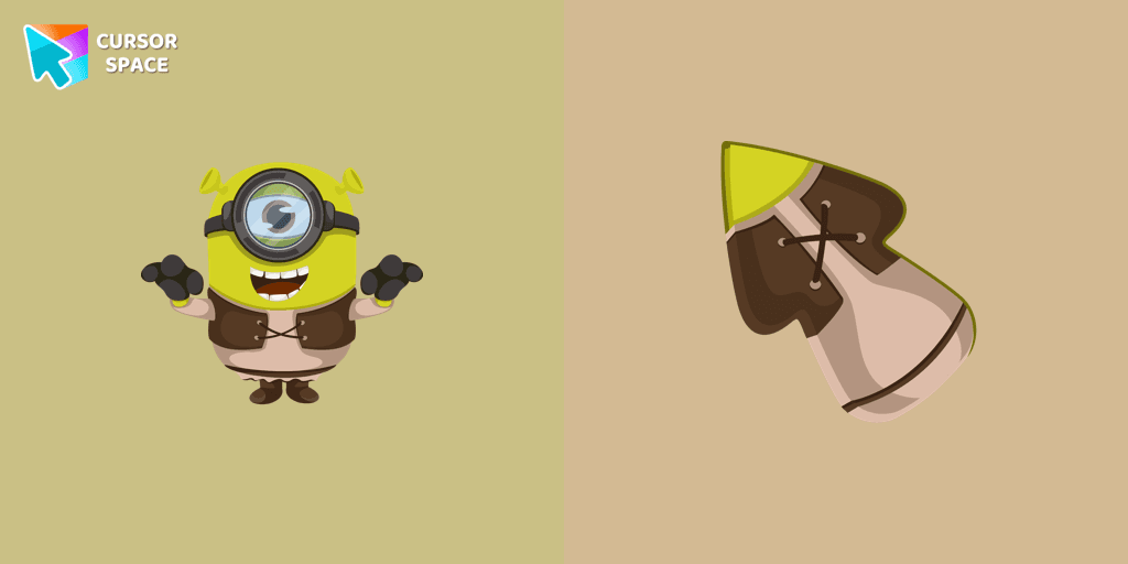 Minion Shrek Character cursor cursor pack